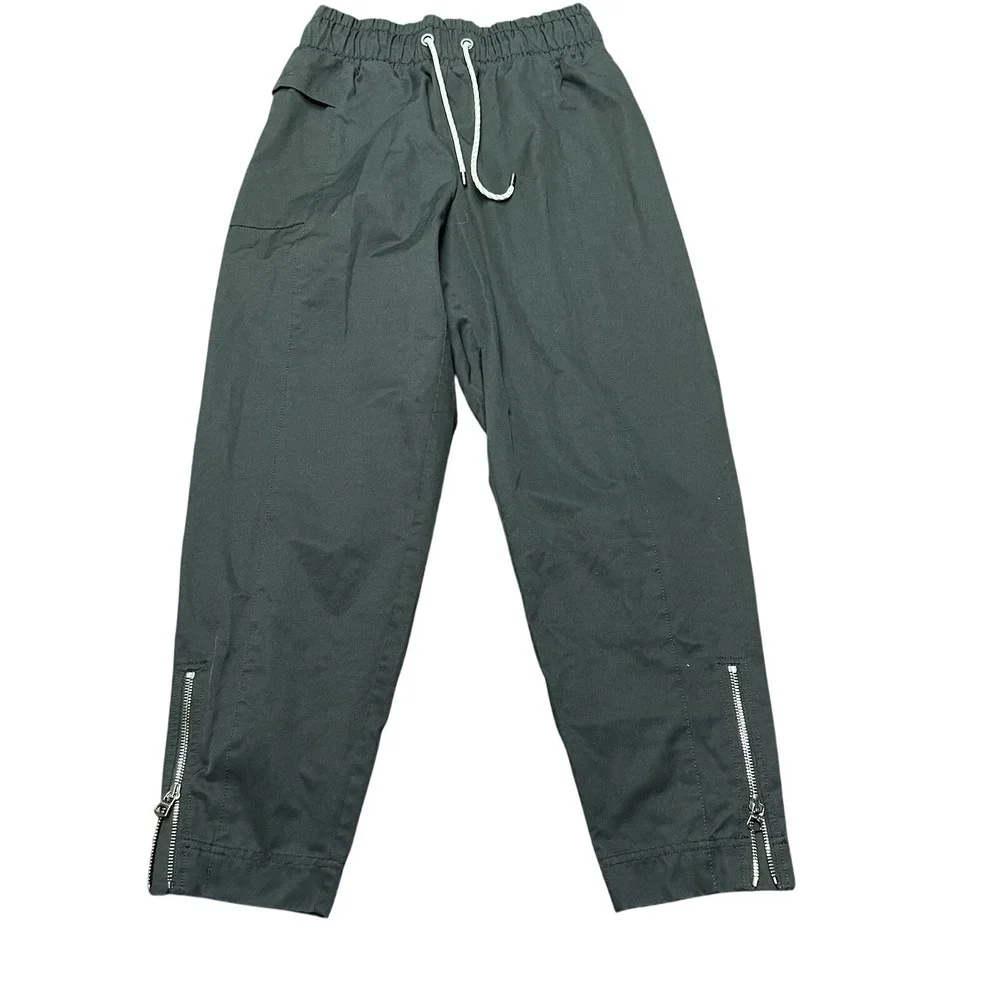 Varley Anthropologie Eastwood Cargo Joggers Sheen‎ Twill Womens 26x26 Black